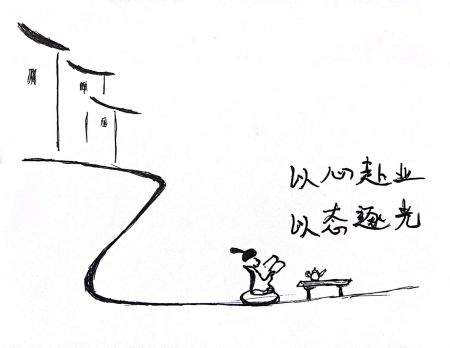 圖2 兩張照片自己畫的